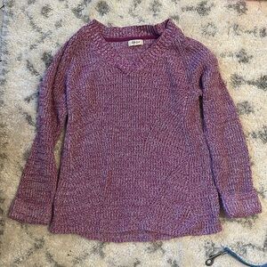 purple sweater